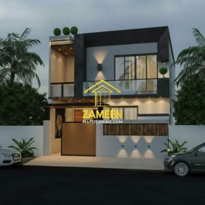 5 Marla (25'-0''X45'-0'') Contemporary Modern Style House