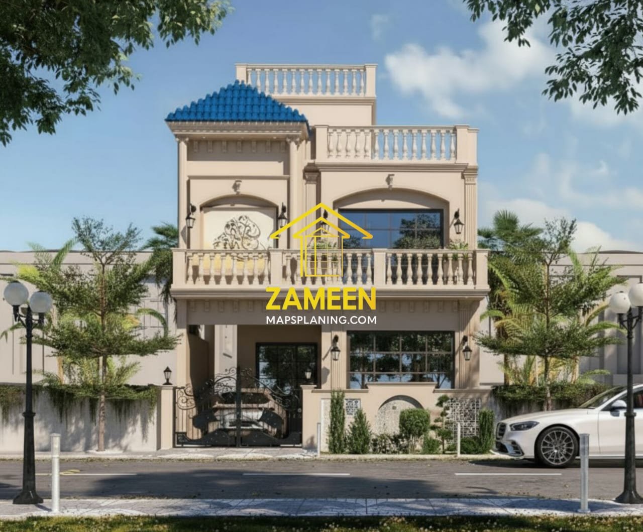 5 Marla (25'-0''X45'-0'') Modern Classical Style House - Image 2