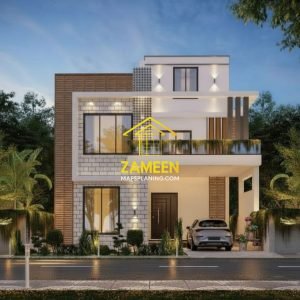 6 Marla (30'-11''X45'-0'') Contemporary Modern Style House