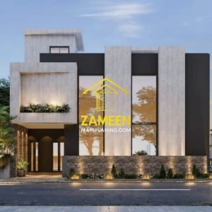9 Marla (49'-0''X39'-4'') Contemporary Modern Style House