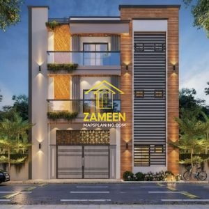 9 Marla (35'-0''X57'-0'') Modern Mediterranean Style House