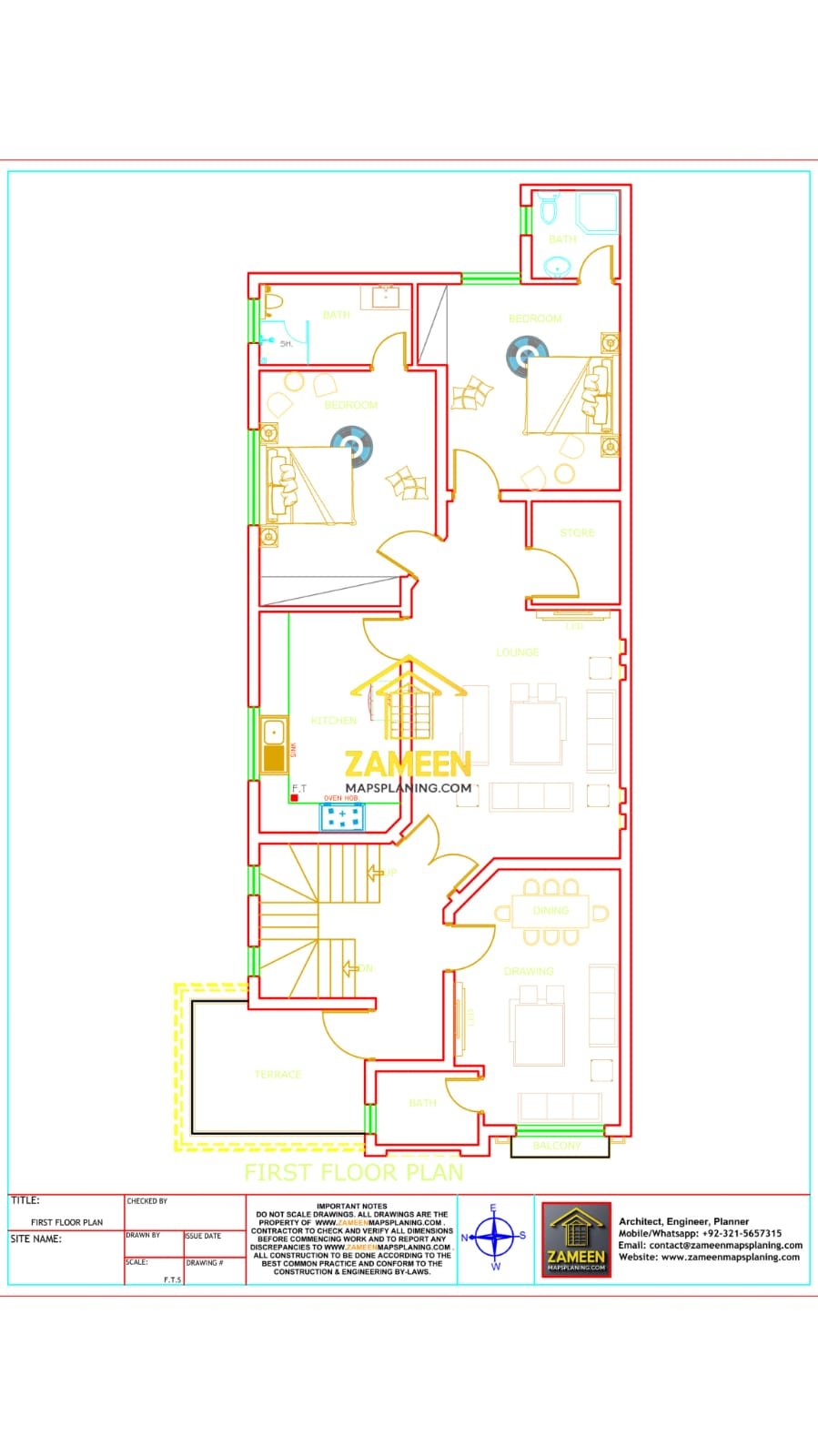 10 Marla (30'-0''X75-0'') Minimalist Modern Style House - Image 3