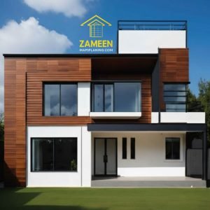 10 Marla (35'-0''X65'-0'') Contemporary Modern Style House