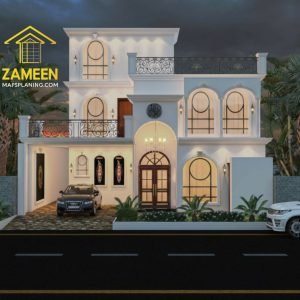 10 Marla (39'-3''X55'-0'') Contemporary Mediterranean Style House