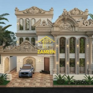 10 Marla (45'-0''X50'-0'') Grand Neoclassical Style Mansion