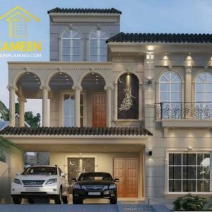 10 Marla (35'-0''X65'-0'') Contemporary Mediterranean Style House