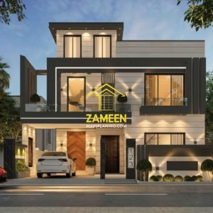 10 Marla Duplex (2(35'-0''X65'-0'')) Contemporary Tropical Style House