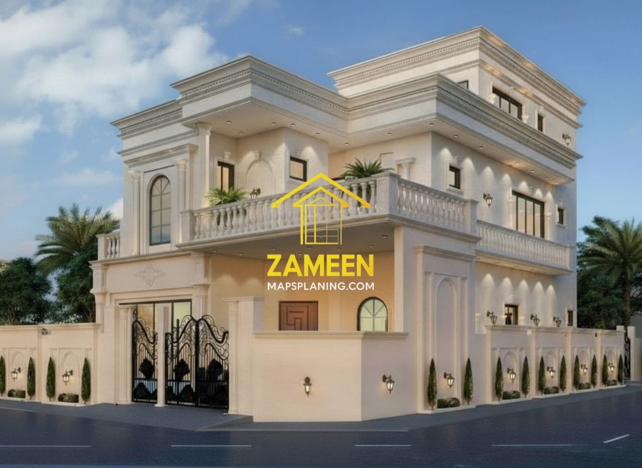 12 Marla (40'-0''X65'-0'') Classical Revival Style Mansion - Image 2