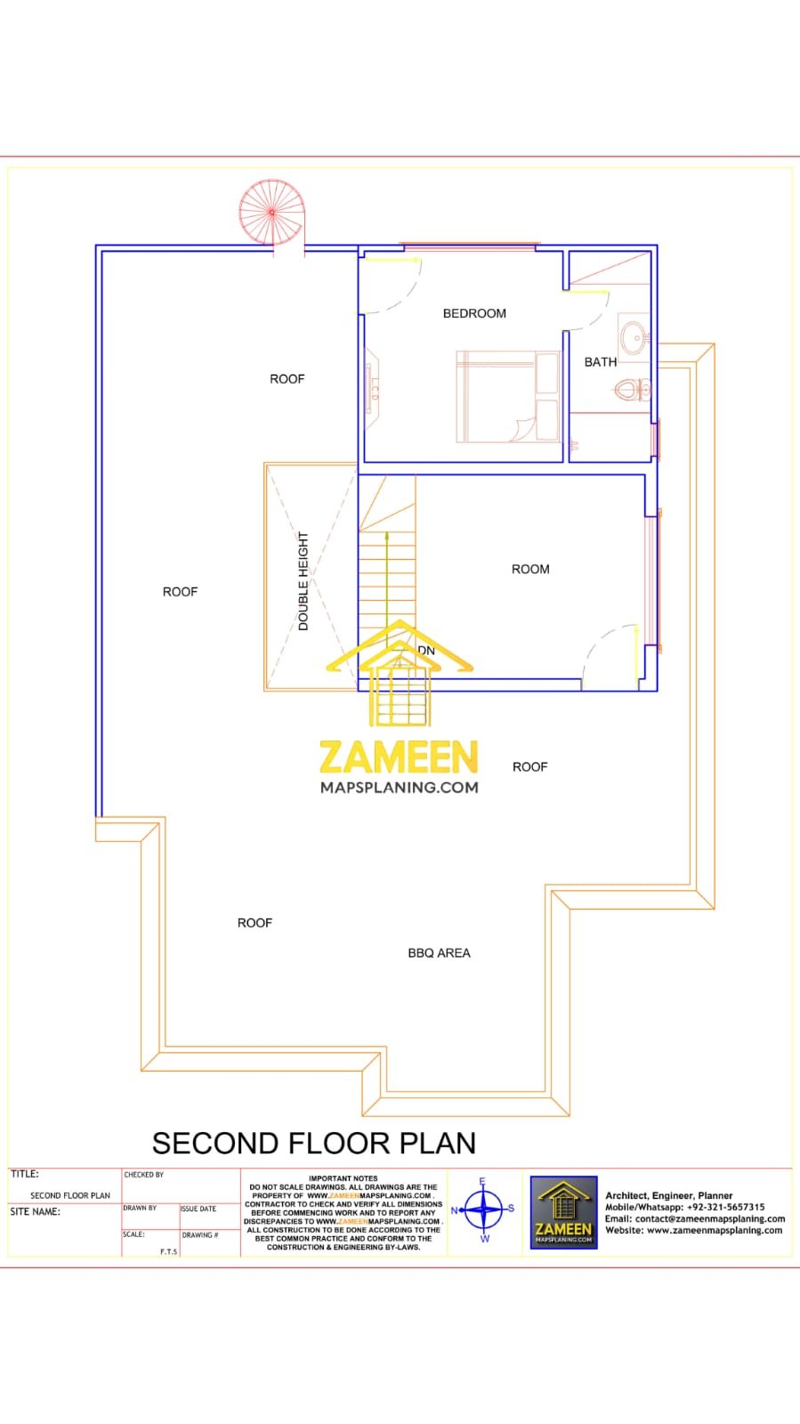 12 Marla (40'-0''X65'-0'') Classical Revival Style Mansion - Image 6