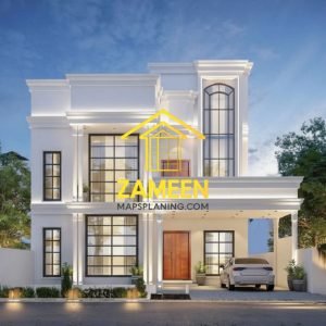 15 Marla (39'-6''X84'-5") Modern Neoclassical Style Mansion