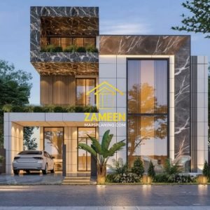 12 Marla (42'-4.5"X63'-10.5") Modern Minimalist Style House