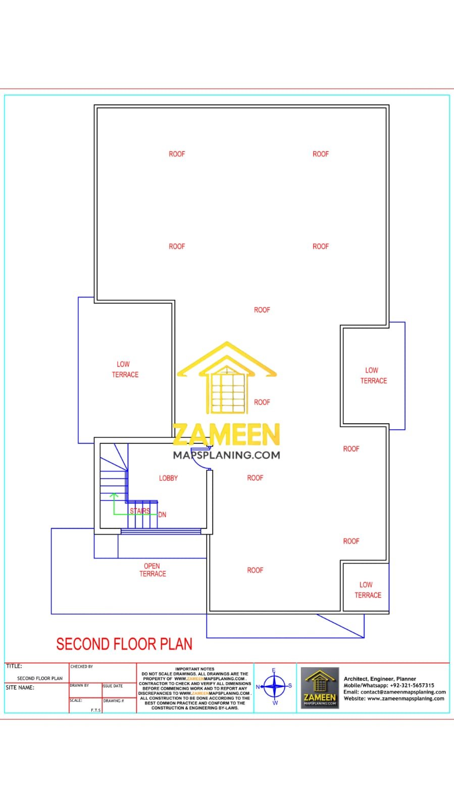 12 Marla (42'-4.5"X63'-10.5") Modern Minimalist Style House - Image 4