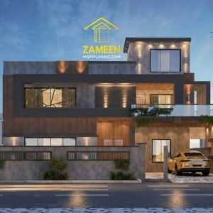 20 Marla (50'-0"X90'-0") Contemporary Fusion Style House