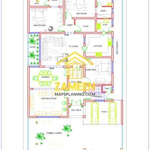Alternative view of 20 Marla (50'-0"X90'-0") Contemporary Fusion Style House