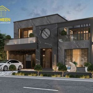 Alternative view of 20 Marla (50'-0"X90'-0") Modern Luxe Minimalist Mansion