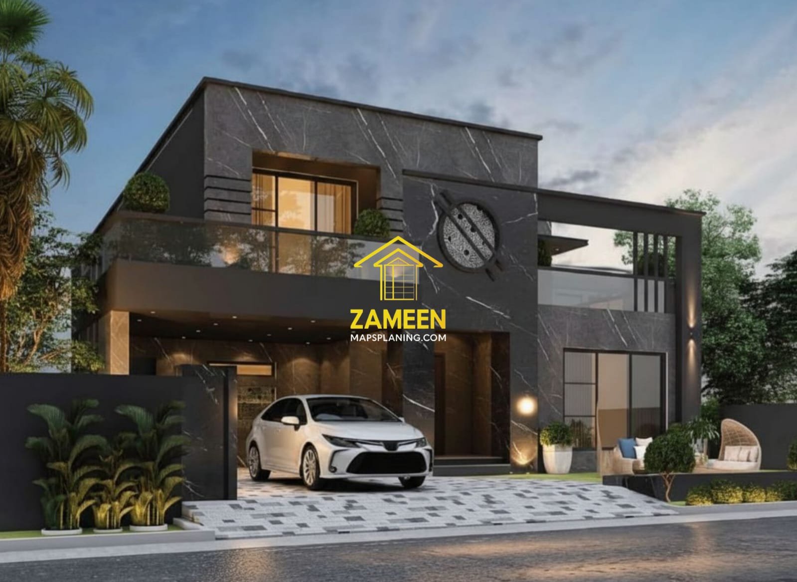 20 Marla (50'-0"X90'-0") Modern Luxe Minimalist Mansion - Image 3