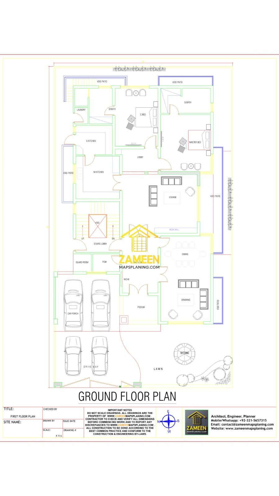 20 Marla (50'-0"X90'-0") Modern Luxe Minimalist Mansion - Image 5
