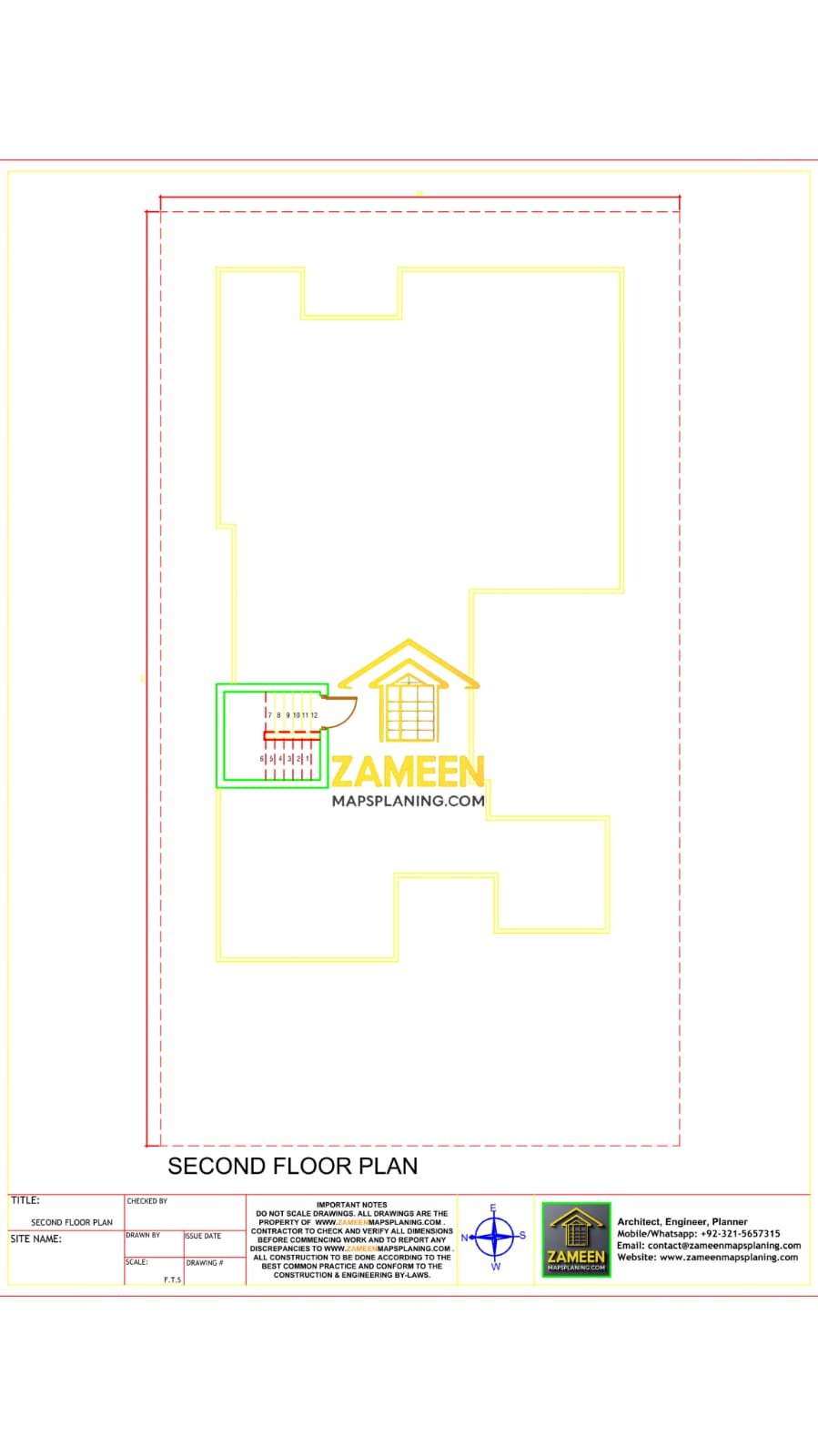 20 Marla (50'-0"X90'-0") Mediterranean Style Villa - Image 5