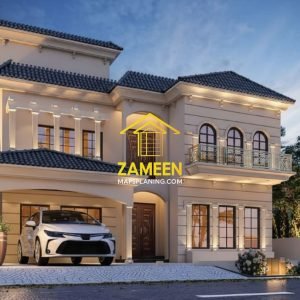 Alternative view of 20 Marla (50'-0"X90'-0") Spanish Colonial Style Villa