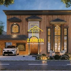 20 Marla (50'-0"X90'-0") Spanish Colonial Revival Style Villa