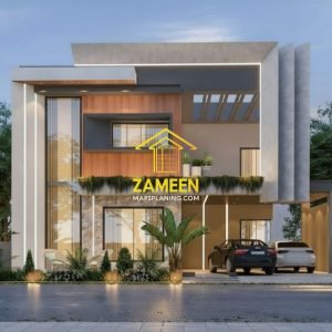 20 Marla (50'-0"X90'-0") Modern Minimalist Style House