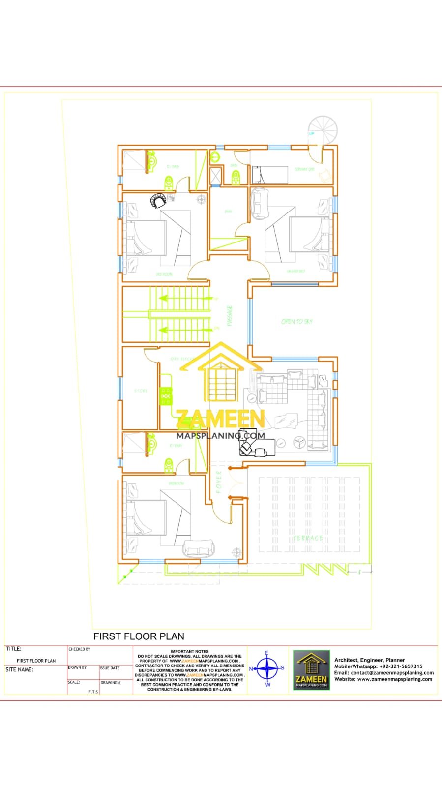 20 Marla (50'-0"X90'-0") Modern Minimalist Style House - Image 3