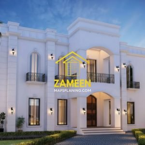 20 Marla (50'-0"X90'-0") Contemporary Tropical Modern Style Mansion