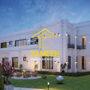 Alternative view of 20 Marla (50'-0"X90'-0") Contemporary Tropical Modern Style Mansion