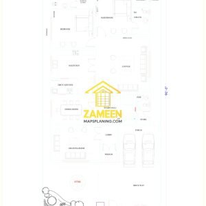 Alternative view of 18 Marla (45'-0"X90'-0") Spanish Colonial Revival Mediterranean Tropical Fusion Villa