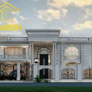 17 Marla Banglow (76'-6"X50'-0") Spanish Colonial Revival Style Mansion