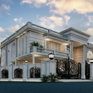 Alternative view of 17 Marla Banglow (76'-6"X50'-0") Spanish Colonial Revival Style Mansion