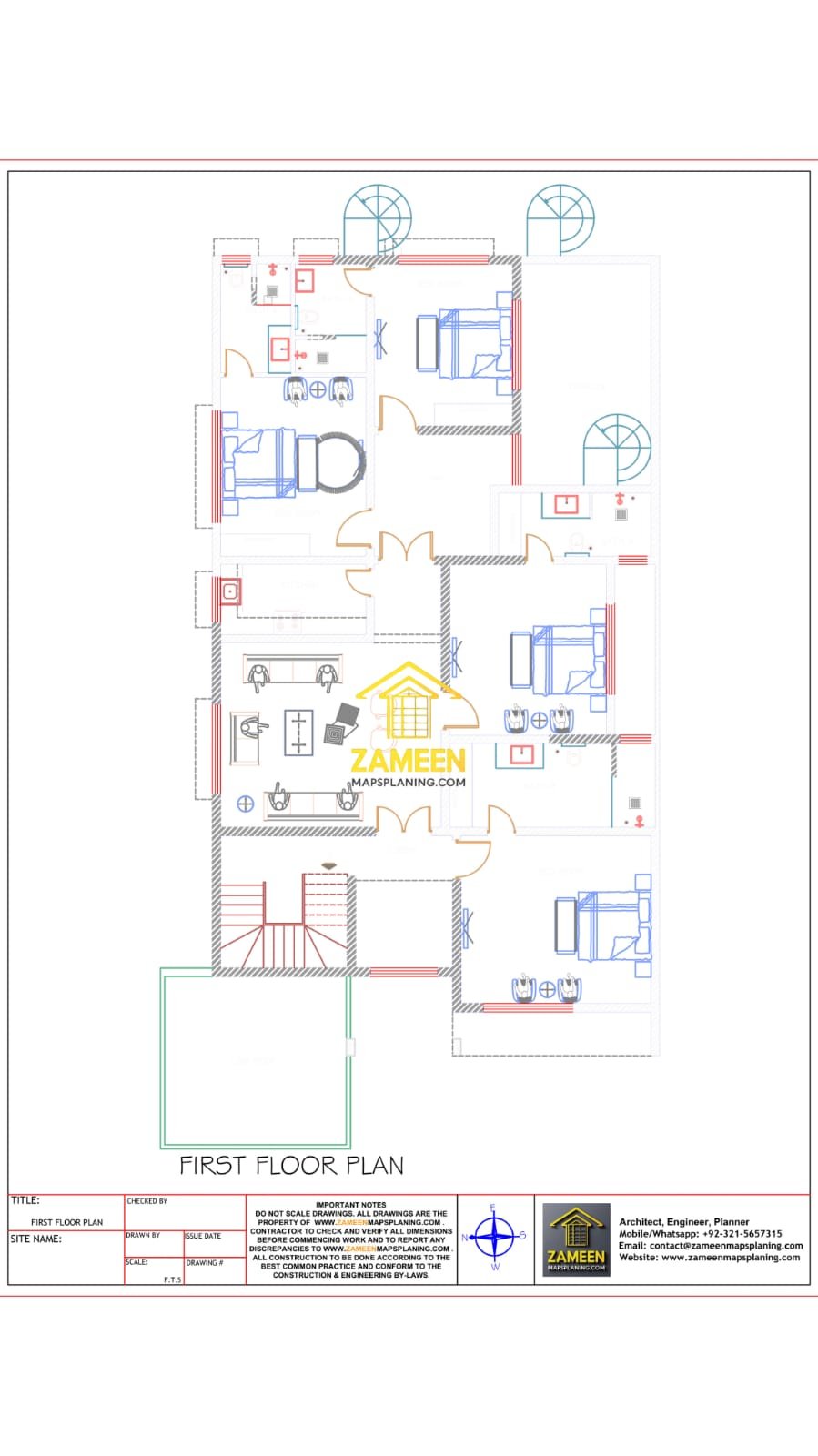 23 Marla (50'-0"X100'-0") Contemporary Modern Tropical Style House - Image 3