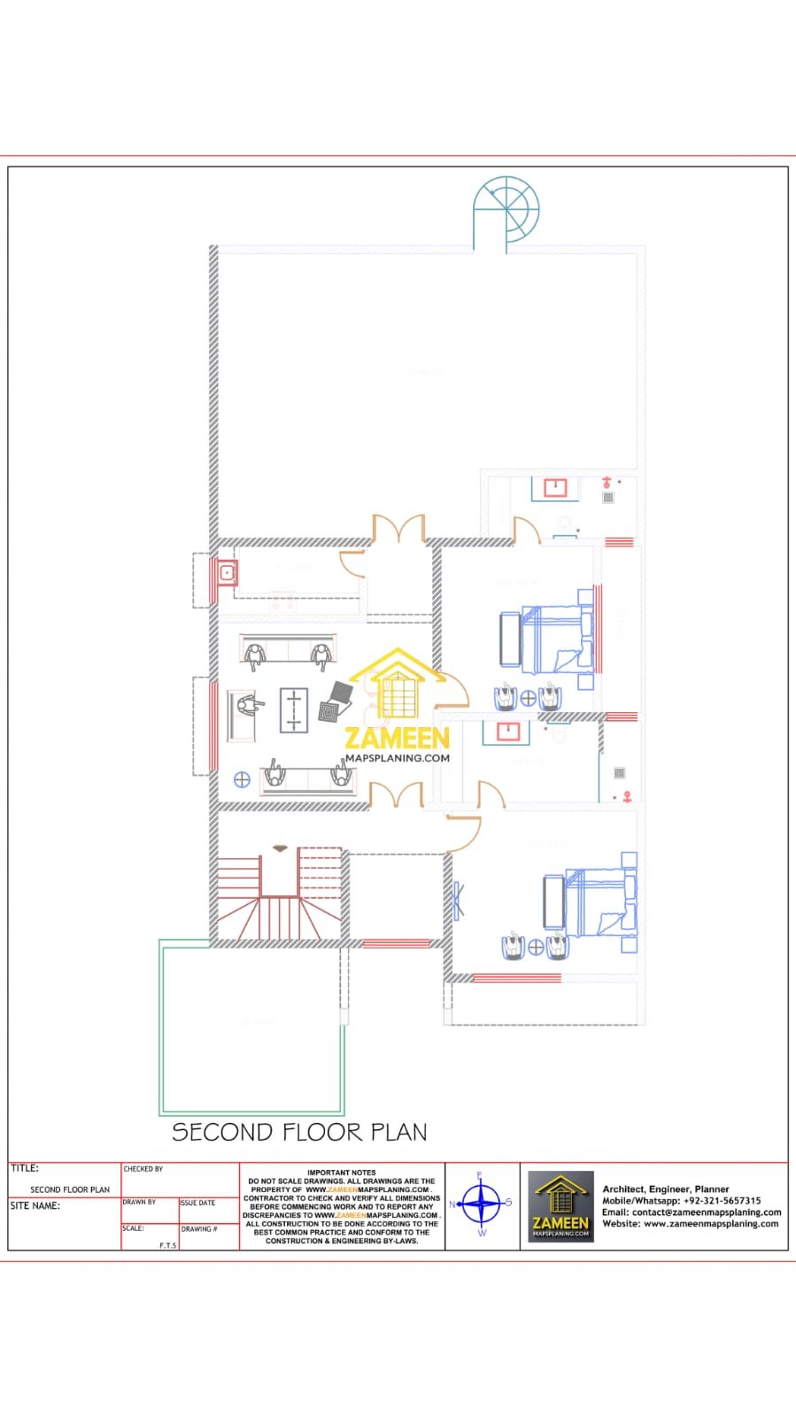 23 Marla (50'-0"X100'-0") Contemporary Modern Tropical Style House - Image 4