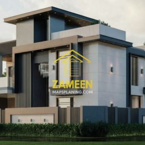 16 Marla (55'-2.5"X65'-1") Ultra Modern Minimalist Style House