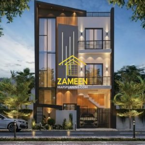 5 Marla (25'-0''X45'-0'') Contemporary Modern Style House