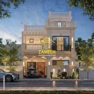 5 Marla (25'-1''X45'-2'') Modern Classical Style House