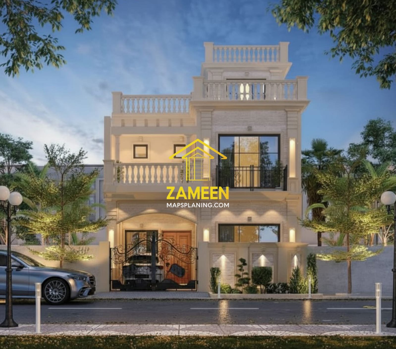 5 Marla (25'-1''X45'-2'') Modern Classical Style House