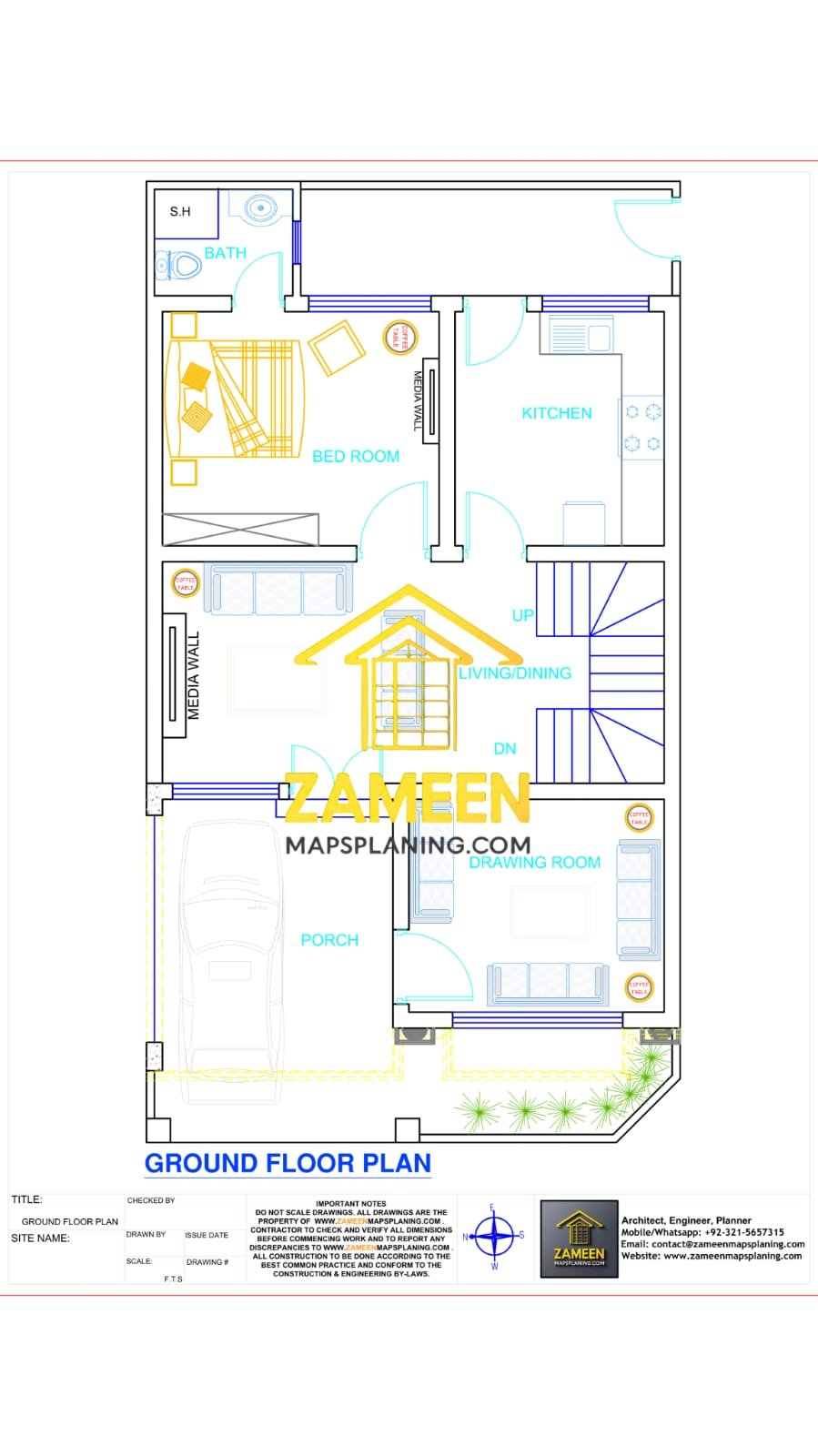 5 Marla (25'-1''X45'-2'') Modern Classical Style House - Image 4