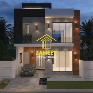 5 Marla (25'-0''X45'-0'') Contemporary Modern Style House