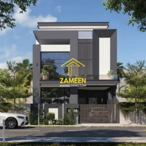 Alternative view of 5 Marla (25'-0''X45'-0'') Contemporary Modern Style House talha