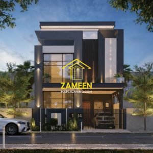 5 Marla (25'-0''X45'-0'') Contemporary Modern Style House talha